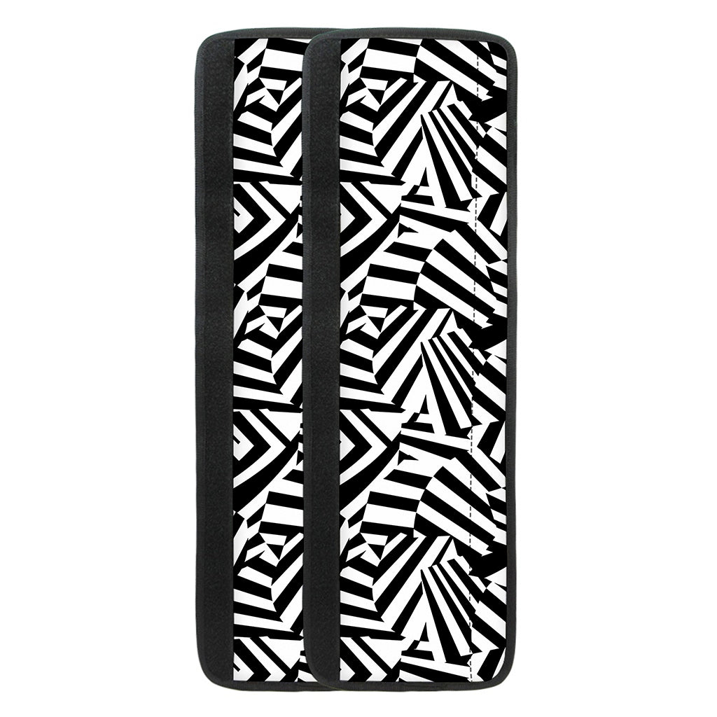 Black And White Dazzle Pattern Print Refrigerator Handle Covers