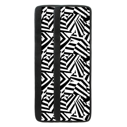 Black And White Dazzle Pattern Print Refrigerator Handle Covers
