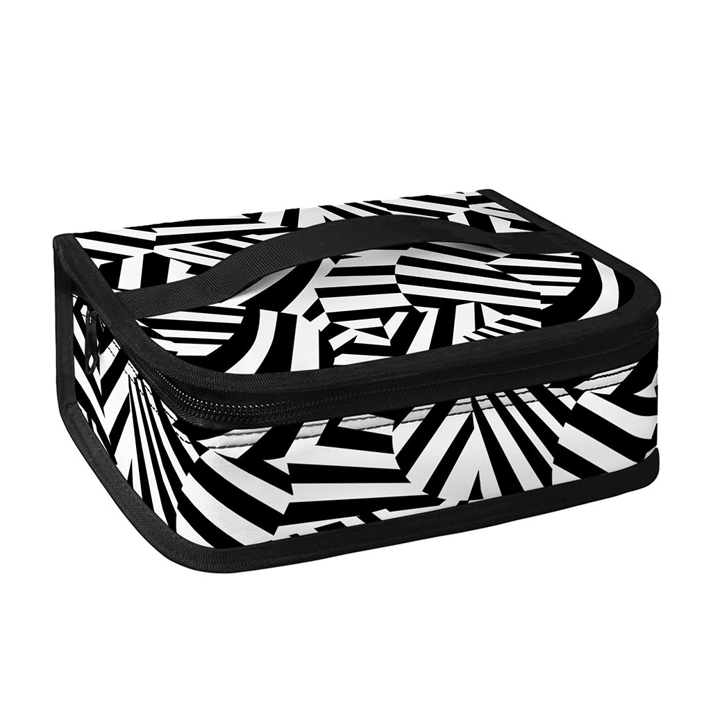 Black And White Dazzle Pattern Print Small Lunch Bag