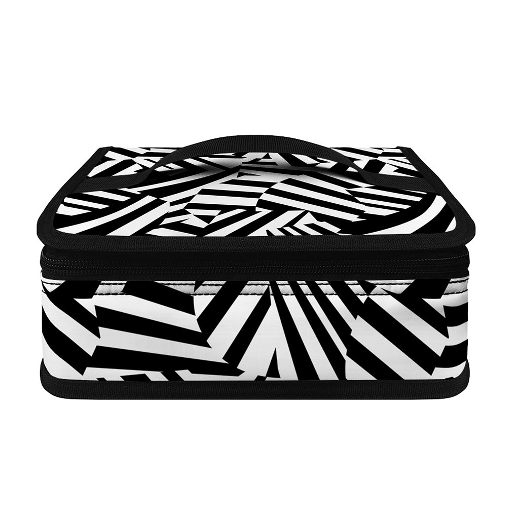 Black And White Dazzle Pattern Print Small Lunch Bag