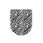 Black And White Dazzle Pattern Print Toilet Lid Cover