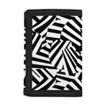 Black And White Dazzle Pattern Print Trifold Wallet