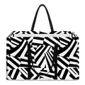 Black And White Dazzle Pattern Print Utility Tote Bag