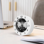 Black And White Demon Wicca Print Alarm Clock