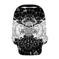 Black And White Demon Wicca Print Baby Seat Cover