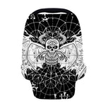Black And White Demon Wicca Print Baby Seat Cover