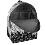 Black And White Demon Wicca Print Backpack