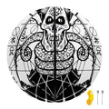 Black And White Demon Wicca Print Basketball