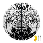 Black And White Demon Wicca Print Basketball