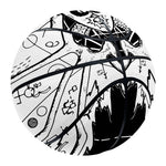 Black And White Demon Wicca Print Basketball