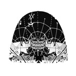 Black And White Demon Wicca Print Beanie