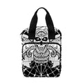 Black And White Demon Wicca Print Bible Tote Bag