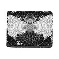 Black And White Demon Wicca Print Bifold Wallet