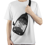 Black And White Demon Wicca Print Chest Bag