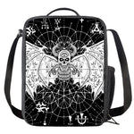 Black And White Demon Wicca Print Crossbody Lunch Bag