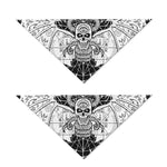 Black And White Demon Wicca Print Dog Bandana