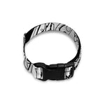 Black And White Demon Wicca Print Dog Collar