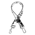 Black And White Demon Wicca Print Dog Seat Belt
