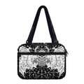 Black And White Demon Wicca Print Double Strap Bible Bag