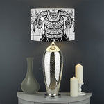 Black And White Demon Wicca Print Drum Lamp Shade