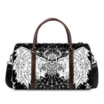 Black And White Demon Wicca Print Duffle Bag
