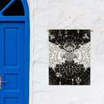 Black And White Demon Wicca Print Garden Flag