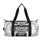 Black And White Demon Wicca Print Gym Bag