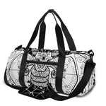 Black And White Demon Wicca Print Gym Bag