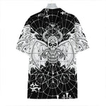Black And White Demon Wicca Print Hawaiian Shirt