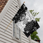 Black And White Demon Wicca Print House Flag