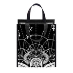 Black And White Demon Wicca Print Insulated Lunch Tote