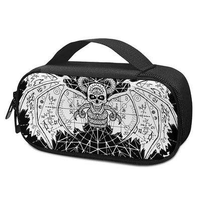 Black And White Demon Wicca Print Insulin Cooler Travel Case