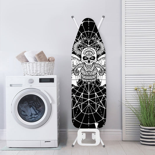Black And White Demon Wicca Print Ironing Board Cover