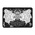 Black And White Demon Wicca Print Kitchen Mat