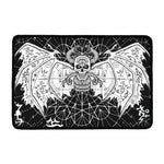 Black And White Demon Wicca Print Kitchen Mat