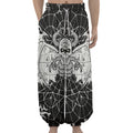 Black And White Demon Wicca Print Lantern Pants