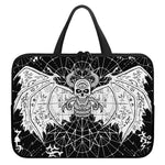 Black And White Demon Wicca Print Laptop Sleeve With Handle
