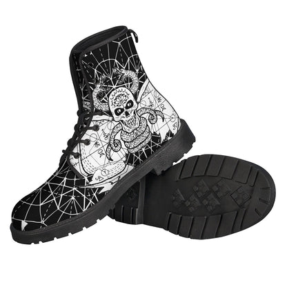 Black And White Demon Wicca Print Backpack