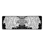 Black And White Demon Wicca Print Long Kitchen Mat