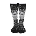 Black And White Demon Wicca Print Long Socks