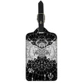 Black And White Demon Wicca Print Luggage Tag