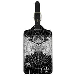 Black And White Demon Wicca Print Luggage Tag