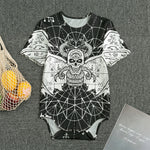 Black And White Demon Wicca Print Men's Bodysuit