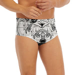 Black And White Demon Wicca Print Men's Briefs
