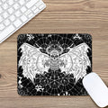 Black And White Demon Wicca Print Mouse Pad