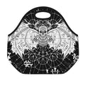 Black And White Demon Wicca Print Neoprene Lunch Bag