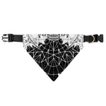 Black And White Demon Wicca Print Over The Collar Dog Bandana