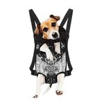 Black And White Demon Wicca Print Pet Carrier Backpack