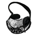 Black And White Demon Wicca Print Pet Sling Carrier