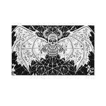 Black And White Demon Wicca Print Polyester Flag